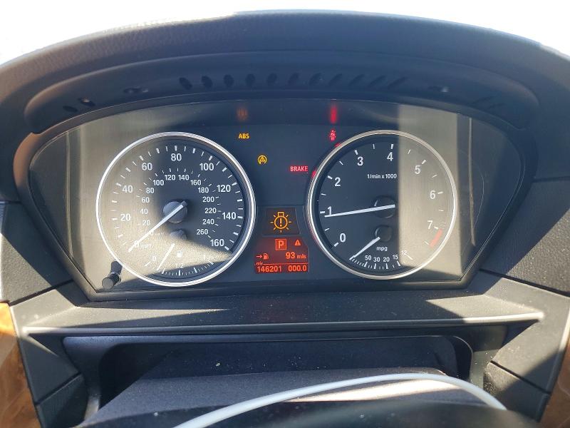 2010 BMW 5 series VIN WBANU5C54AC441674 COPART salvage auction — REAR END, Ca - Salvage Certificate, sold $825 on 2026-07-07 (photo 9)