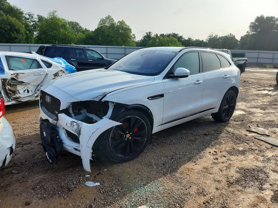 2019 Jaguar F-pace VIN SADCM2FV8KA607040 COPART salvage auction — FRONT END, AL - CERTIFICATE OF TITLE, sold $4,750 on 2026-07-23 (photo 1)
