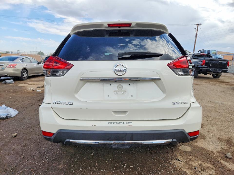 2018 Nissan Rogue VIN JN8AT2MV5JW306627 COPART salvage auction — REAR END, Nm - Cert Of Title-Salvage, sold $2,800 on 2026-07-13 (photo 6)