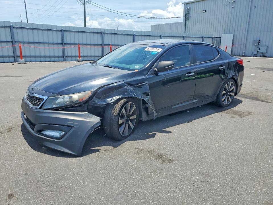 2012 Kia VIN 5XXGR4A64CG059585 COPART salvage auction — FRONT END, Fl - Cert Of Title Slvg Rebuildable, sold $800 on 2026-07-06 (photo 1)