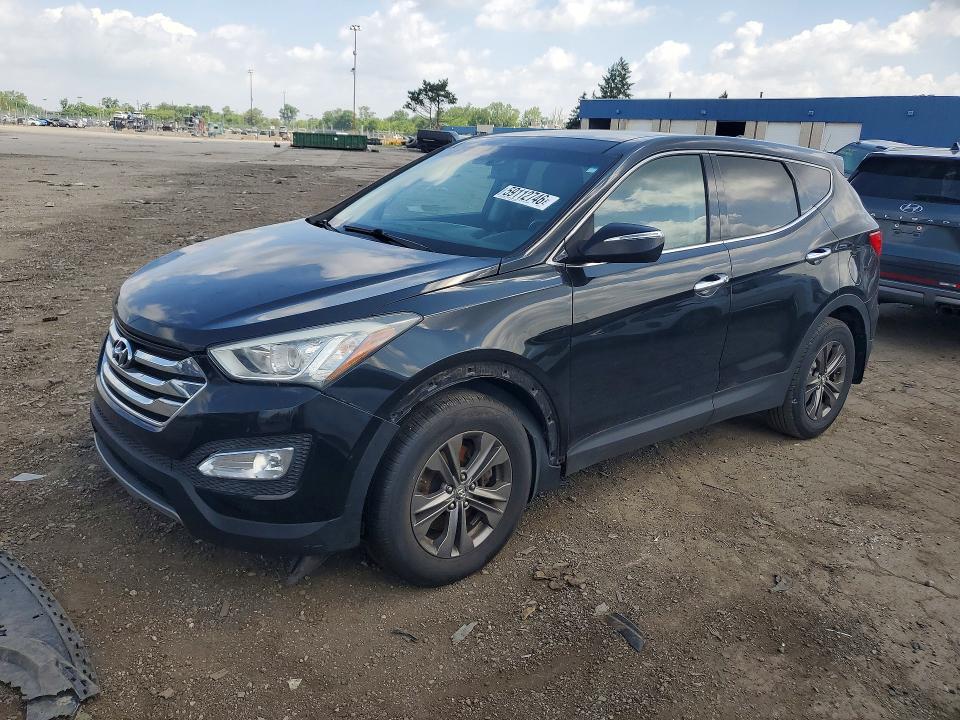 2013 Hyundai Santa fe VIN 5XYZU3LB9DG070266 COPART salvage auction — FRONT END, Mi - Cert Of Title-Rebuilt Salvage, sold $2,350 on 2026-07-07 (photo 1)
