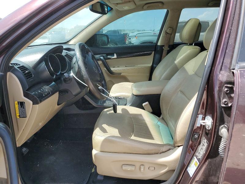 2012 Kia Sorento VIN 5XYKU4A24CG205646 COPART salvage auction — FRONT END, Tx - Certificate Of Title, sold $600 on 2026-07-07 (photo 7)