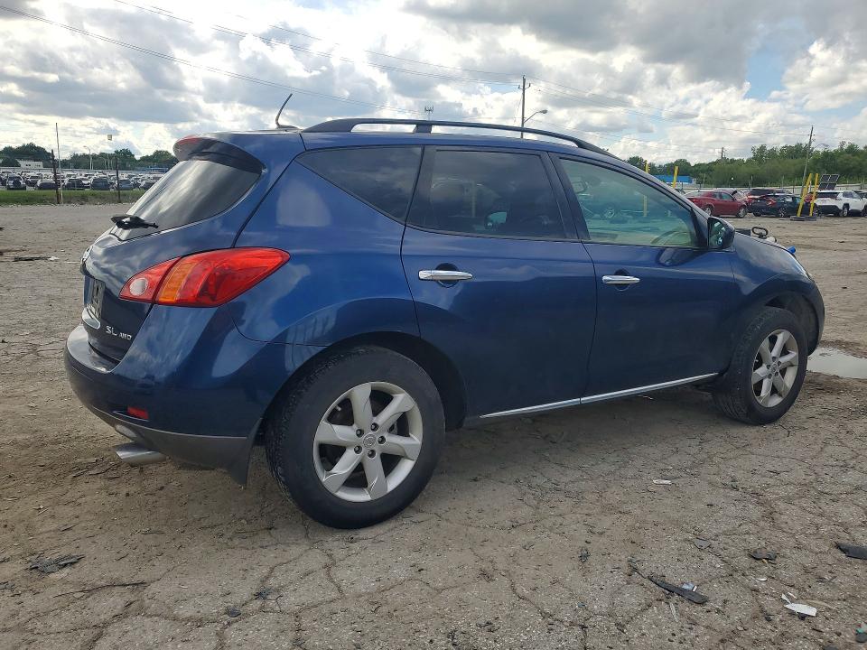 2010 Nissan Murano VIN JN8AZ1MW9AW104939 COPART salvage auction — REAR END, In - Cert Of Title-Salvage Title, sold $250 on 2026-07-17 (photo 3)