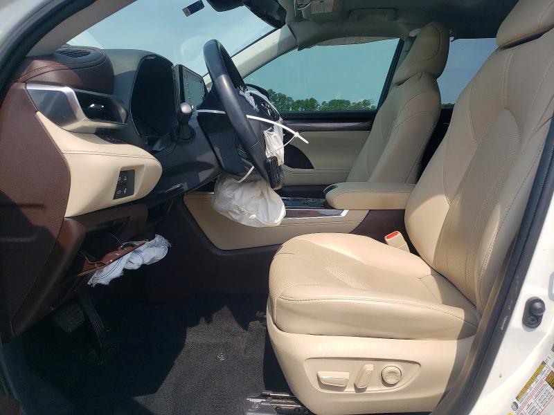 2021 Toyota Highlander VIN 5TDYARAH0MS005467 COPART salvage auction — FRONT END, Nc - Salvage Certificate Of Title, sold $3,100 on 2026-07-28 (photo 7)