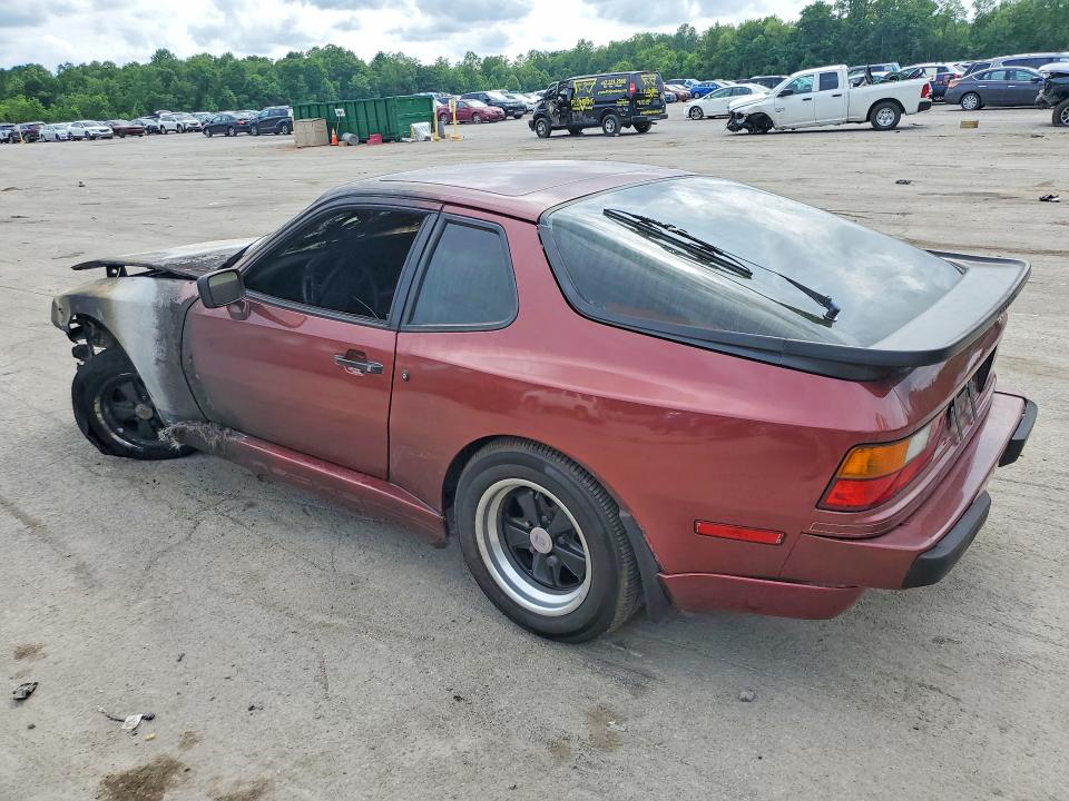 1986 Porsche 944 VIN WP0AA0944GN459438 COPART salvage auction — Burn Engine, Oh - Cert Of Title-Salvage, sold $375 on 2026-07-09 (photo 2)