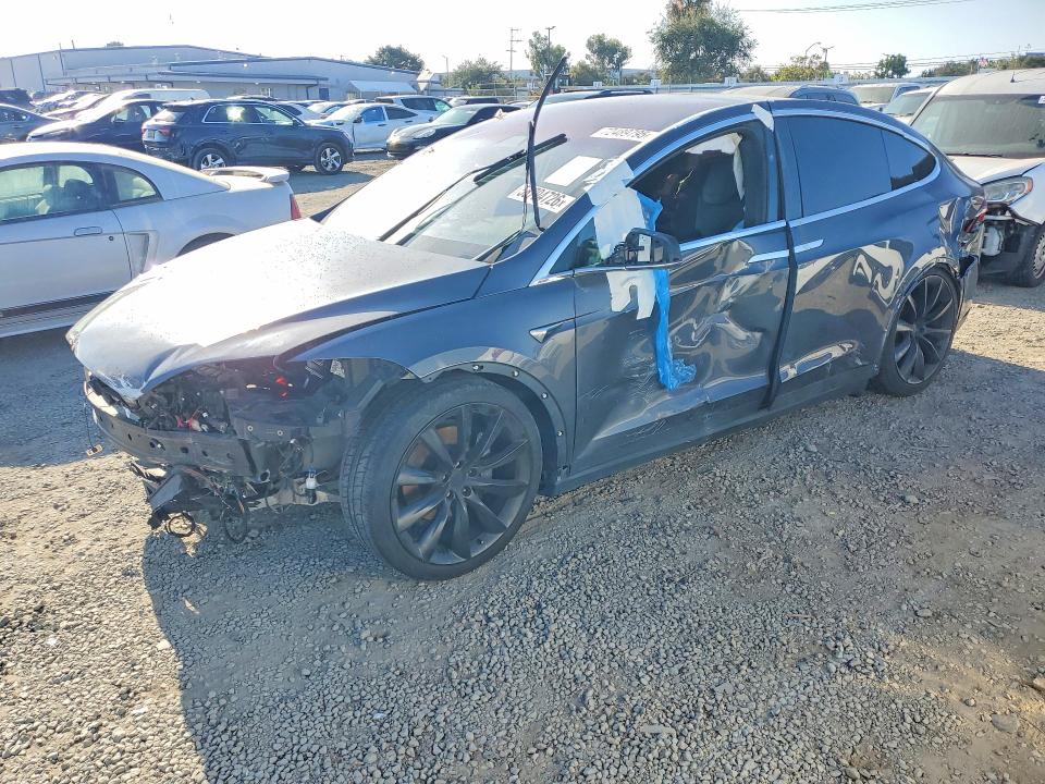 2017 Tesla Model x VIN 5YJXCDE20HF074510 COPART salvage auction — MECHANICAL, Ca - Salvage Certificate (P), sold $1,750 on 2026-07-17 (photo 1)