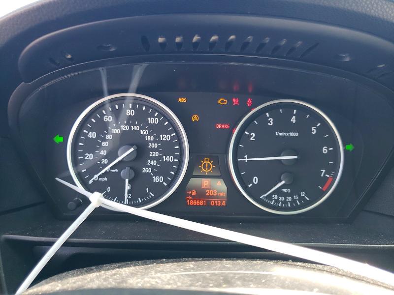 2009 BMW 5 series VIN WBANU53569C117699 COPART salvage auction — REAR END, CA - SALVAGE CERTIFICATE, sold $400 on 2026-07-15 (photo 9)