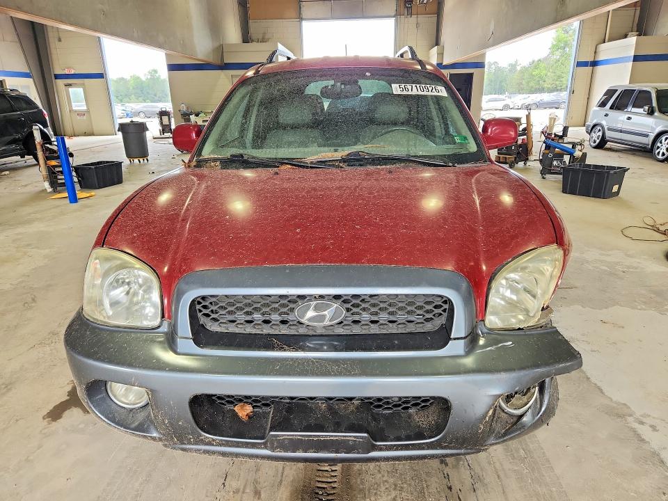 2004 Hyundai Santa fe VIN KM8SC13E44U798803 COPART salvage auction — FRONT END, VA - CERT OF TITLE - SALVAGE, sold $350 on 2026-07-02 (photo 5)