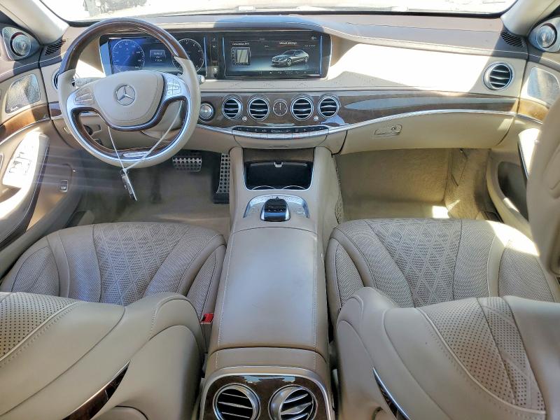 2016 Mercedes-benz S class VIN WDDUG8CB7GA267946 COPART salvage auction — REAR END, ID - SALVAGE CERTIFICATE OF TITLE, sold $10,400 on 2026-07-30 (photo 8)