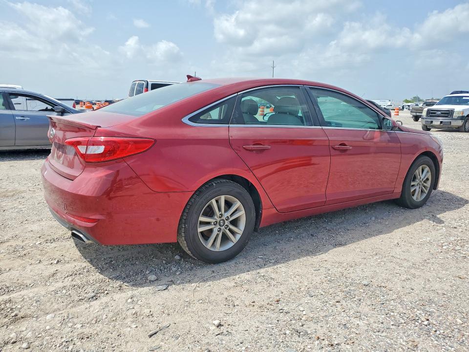 2015 Hyundai Sonata VIN 5NPE24AFXFH007625 COPART salvage auction — MINOR DENT/SCRATCHES, Tx - Salvage Vehicle Title, sold $1,050 on 2026-07-09 (photo 3)