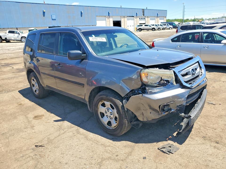 2010 Honda Pilot VIN 5FNYF4H28AB019557 COPART salvage auction — FRONT END, Mi - Certificate Of Title, sold $2,350 on 2026-07-02 (photo 4)