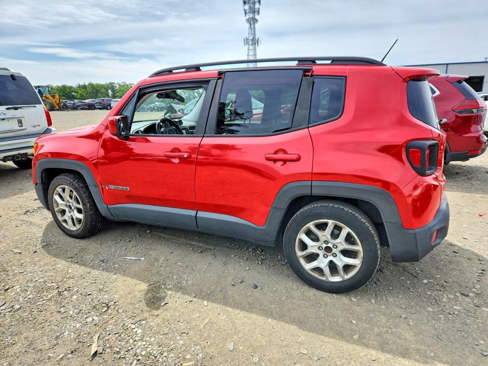 2016 Jeep Renegade VIN ZACCJABT6GPD08141 COPART salvage auction — REAR END, Pa - Cert Of Title (P), sold $775 on 2026-08-17 (photo 2)