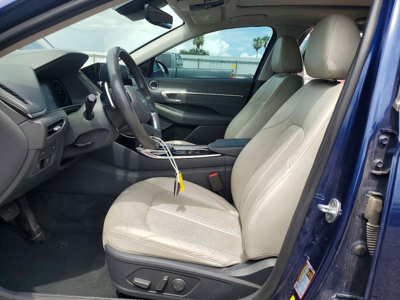 2021 Hyundai Sonata VIN 5NPEH4J26MH069953 COPART salvage auction — WATER/FLOOD, Tx - Salvage Title-Flood Damage, sold $6,100 on 2026-07-22 (photo 7)
