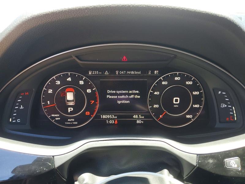 2019 Audi Q7 VIN WA1LAAF74KD013733 COPART salvage auction — UNDERCARRIAGE, SC - CERT OF TITLE-SALVAGE, sold $4,300 on 2026-07-24 (photo 9)