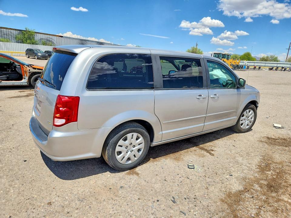 2017 Dodge Caravan VIN 2C4RDGBG0HR607290 COPART salvage auction — FRONT END, Az - Cert Of Title - Salvage, sold $950 on 2026-07-31 (photo 3)