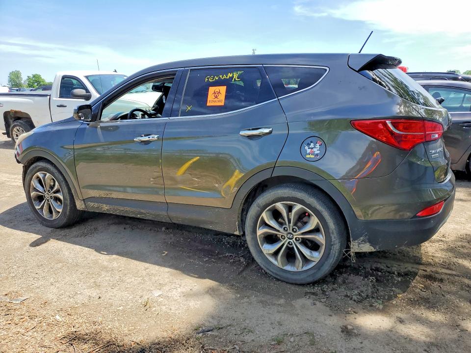 2013 Hyundai Santa fe VIN 5XYZUDLA5DG086302 COPART salvage auction — VANDALISM, On - Permit No Brand - Unfit, sold $1,200 on 2026-07-14 (photo 2)