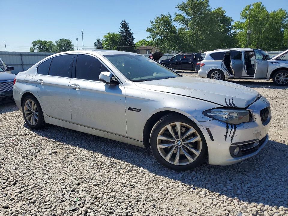 2016 BMW 5er VIN WBA5A7C56GG152205 COPART salvage auction — FRONT END, Id - Salvage Certificate Of Title, sold $725 on 2026-08-21 (photo 4)