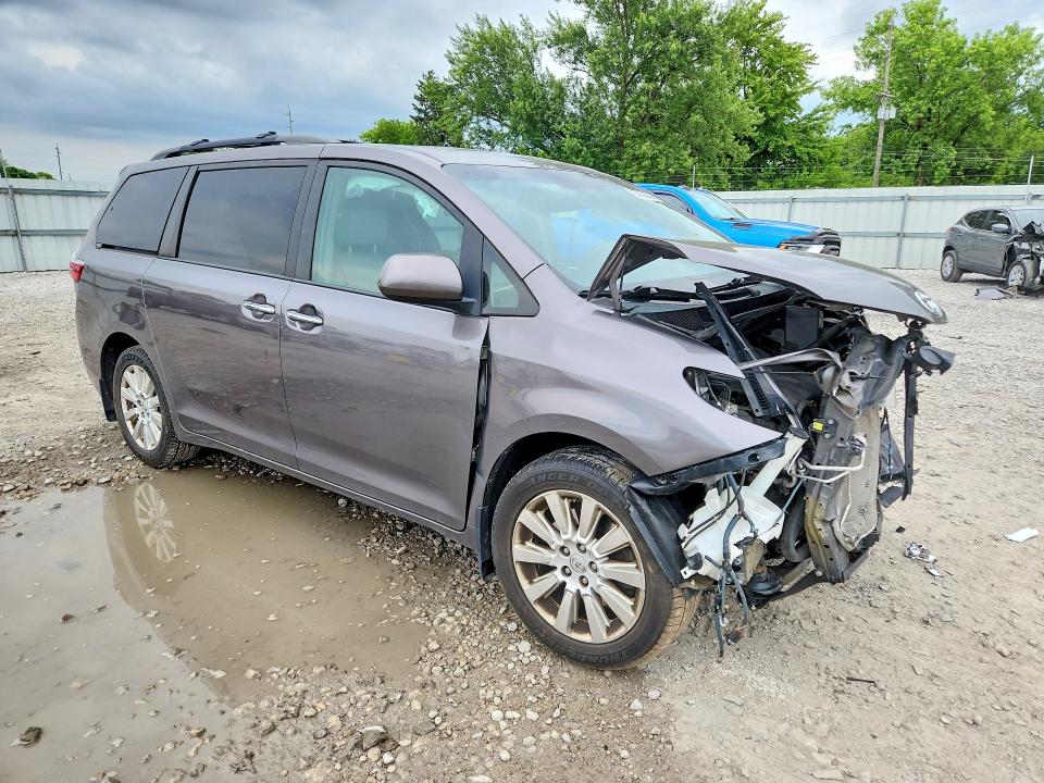 2015 Toyota Sienna VIN 5TDDK3DC4FS109777 COPART salvage auction — FRONT END, Oh - Cert Of Title-Salvage, sold $1,650 on 2026-07-18 (photo 4)