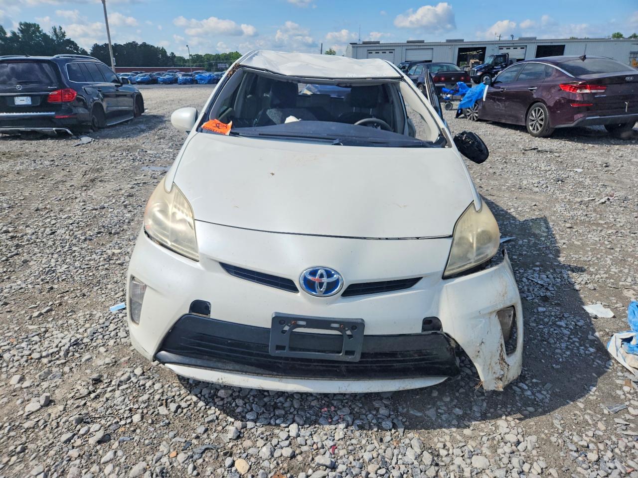 2012 Toyota Prius VIN JTDKN3DU2C5500872 COPART salvage auction — Front End, AL - CERT OF TITLE-SALVAGE TITLE, sold $350 on 2026-06-25 (photo 5)