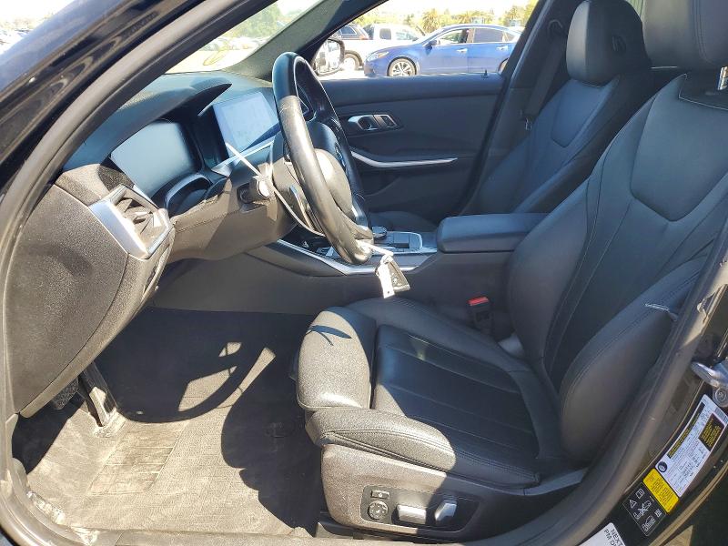 2020 BMW 3er VIN 3MW5R7J00L8B22173 COPART salvage auction — FRONT END, Ca - Salvage Certificate, sold $6,400 on 2026-07-10 (photo 7)