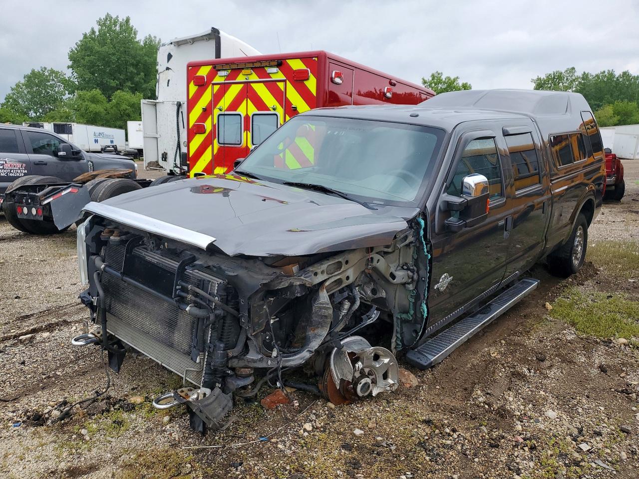 2016 Ford F-350 Super Duty VIN 1FT8W3BTXGEA97280 COPART salvage auction — Front End, IL - SALVAGE CERTIFICATE, sold $6,800 on 2026-07-07 (photo 1)