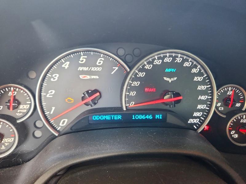 2006 Chevrolet Corvette VIN 1G1YY25E865129345 COPART salvage auction — FRONT END, Ga - Cert Of Title-Salvage, sold $18,200 on 2026-07-28 (photo 9)