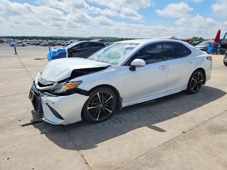 2018 Toyota VIN 4T1B61HK3JU038105 COPART salvage auction — FRONT END, Tx - Salvage Vehicle Title, sold $4,200 on 2026-07-27 (photo 1)