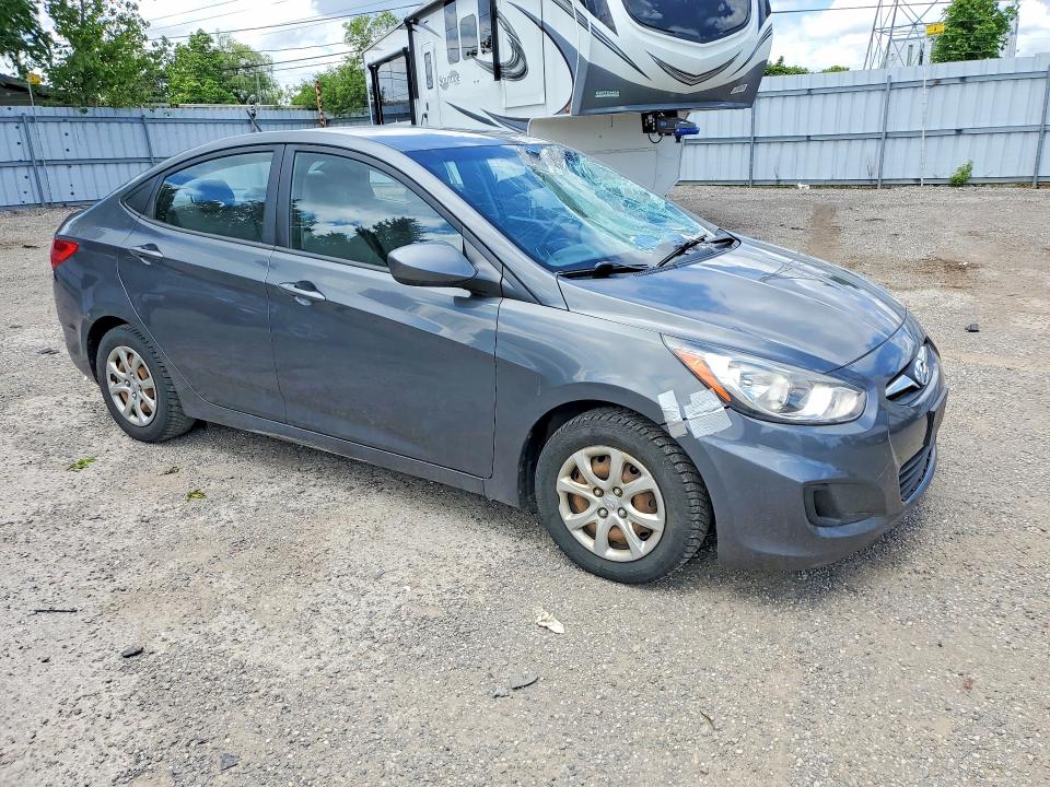 2012 Hyundai Accent VIN KMHCT4AE2CU240830 COPART salvage auction — FRONT END, ON - PERMIT NO BRAND - UNFIT, sold $450 on 2026-07-16 (photo 4)