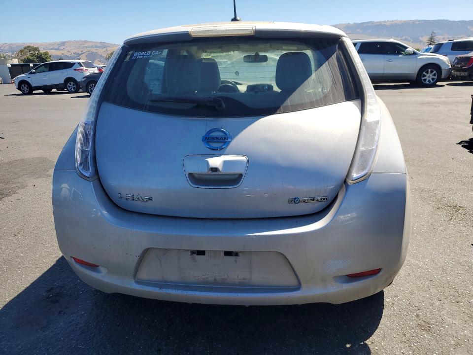 2012 Nissan Leaf VIN JN1AZ0CP9CT023205 COPART salvage auction — SIDE, Ca - Salvage Certificate, sold $50 on 2026-07-07 (photo 6)