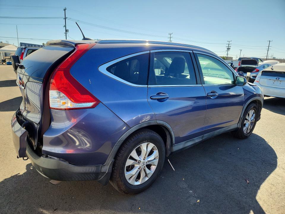 2012 Honda Cr-v VIN JHLRM3H74CC002631 COPART salvage auction — REAR END, Ca - Salvage Certificate, sold $3,100 on 2026-07-08 (photo 3)
