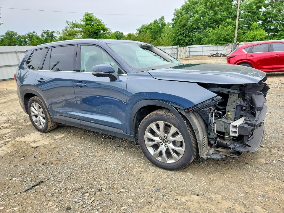 2024 Toyota Highlander VIN 5TDAAAB53RS058694 COPART salvage auction — FRONT END, Nj - Cert Of Title-Salvage, sold $19,000 on 2026-07-20 (photo 4)