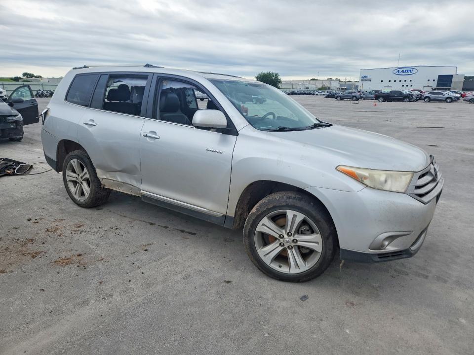 2013 Toyota Highlander VIN 5TDYK3EH9DS129306 COPART salvage auction — ALL OVER, Ok - Cert Of Title-Salvage, sold $2,350 on 2026-07-08 (photo 4)