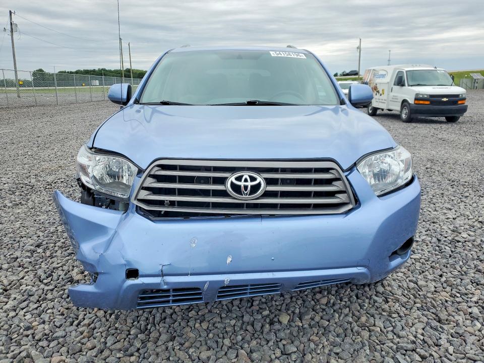 2010 Toyota Highlander VIN 5TDBK3EH2AS019604 COPART salvage auction — FRONT END, In - Cert Of Title-Salvage Title, sold $4,450 on 2026-07-14 (photo 5)
