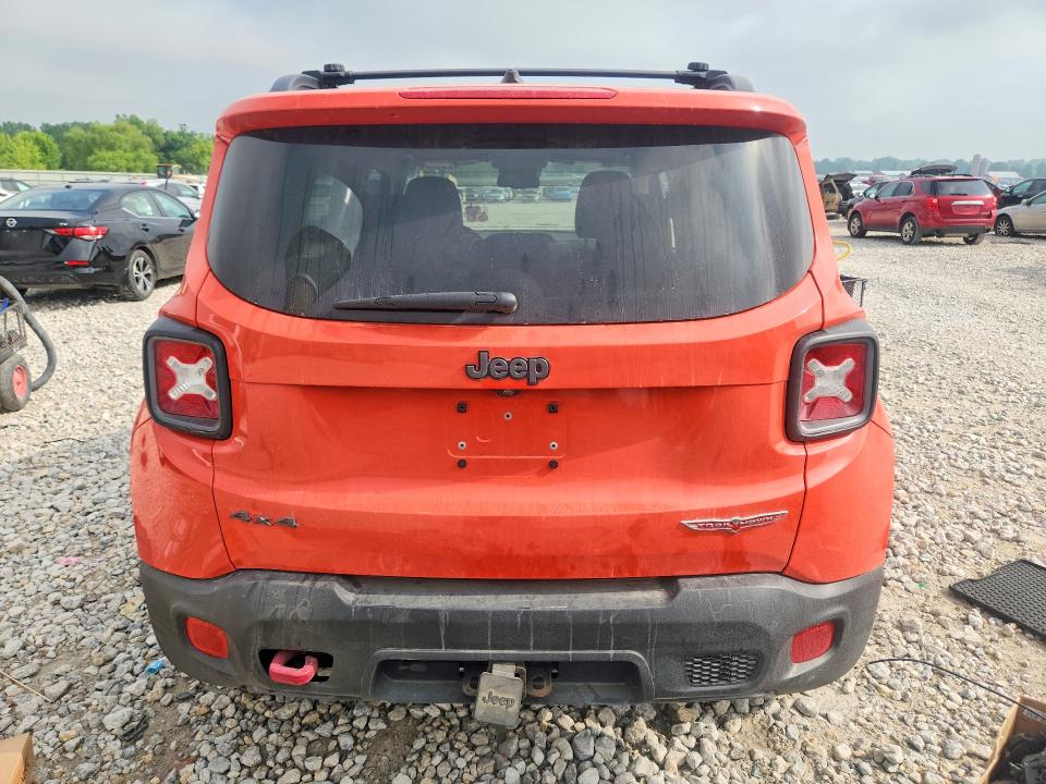 2017 Jeep Renegade VIN ZACCJBCB2HPF63902 COPART salvage auction — FRONT END, Mi - Certificate Of Title, sold $2,850 on 2026-07-16 (photo 6)