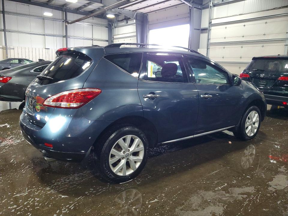 2014 Nissan Murano VIN JN8AZ1MW7EW501569 COPART salvage auction — HAIL, Mn - Cert Of Title-Prior Salvage, sold $250 on 2026-07-28 (photo 3)