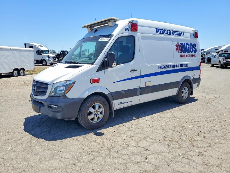 2017 Mercedes-benz Sprinter VIN WDAPE7CD8HP412907 COPART salvage auction — NORMAL WEAR, Ca - Dis/Dlr/Exp Only Clean Title, sold $2,650 on 2026-07-08 (photo 1)