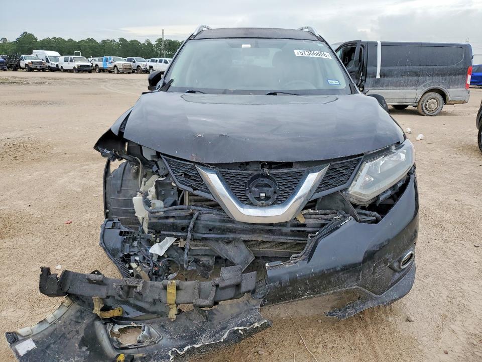 2016 Nissan Rogue VIN KNMAT2MT3GP734483 COPART salvage auction — FRONT END, TX - SALVAGE VEHICLE TITLE, sold $1,000 on 2026-07-31 (photo 5)
