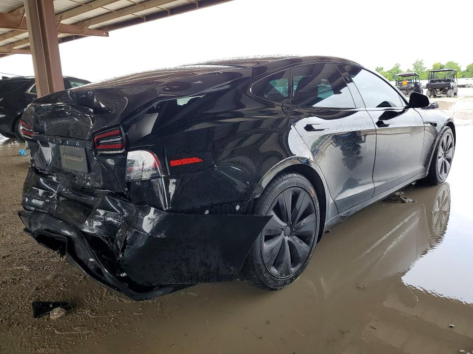 2024 Tesla Model s VIN 5YJSA1E50RF537465 COPART salvage auction — FRONT END, Tx - Salvage Vehicle Title, sold $16,100 on 2026-07-14 (photo 3)