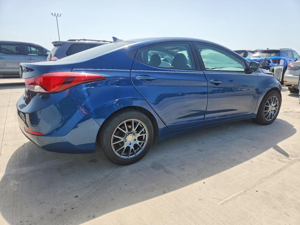2014 Hyundai Elantra VIN KMHDH4AE1EU113947 COPART salvage auction — FRONT END, Tx - Salvage Vehicle Title, sold $2,500 on 2026-07-16 (photo 3)