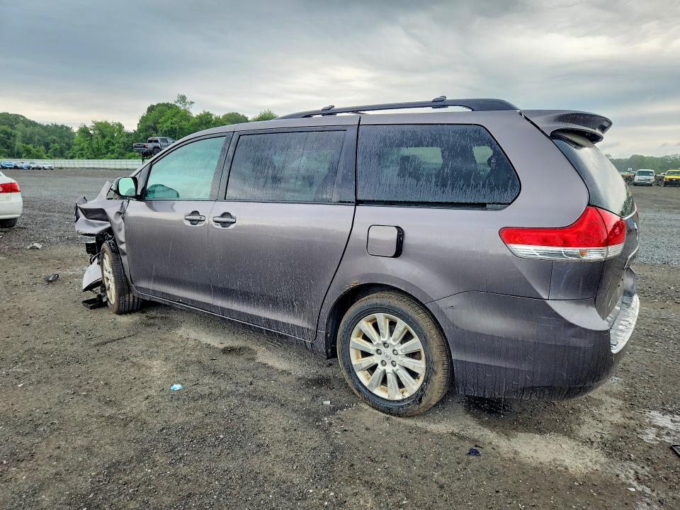 2012 Toyota Sienna VIN 5TDDK3DC2CS046223 COPART salvage auction — FRONT END, Ma - Cert Of Title-Reconstrctd Coll, sold $400 on 2026-07-22 (photo 2)