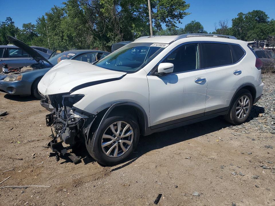 2019 Nissan Rogue VIN KNMAT2MT5KP507272 COPART salvage auction — FRONT END, Md - Cert Of Salvage > 75% Damage, sold $125 on 2026-07-23 (photo 1)