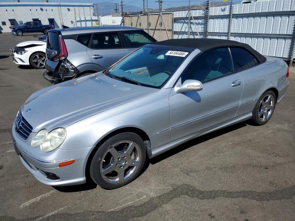 2005 Mercedes-benz Clk-class VIN WDBTK75G55T042609 COPART salvage auction — MECHANICAL, Ca - Dis/Dlr/Exp Only Clean Title, sold $800 on 2026-07-06 (photo 1)
