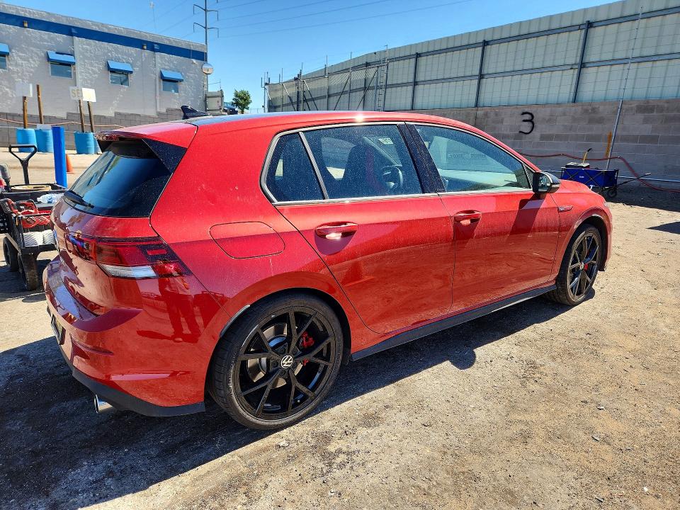 2024 Volkswagen Gti VIN WVWHA7CD8RW230385 COPART salvage auction — REAR END, Nm - Cert Of Title-Salvage, sold $7,500 on 2026-07-27 (photo 3)