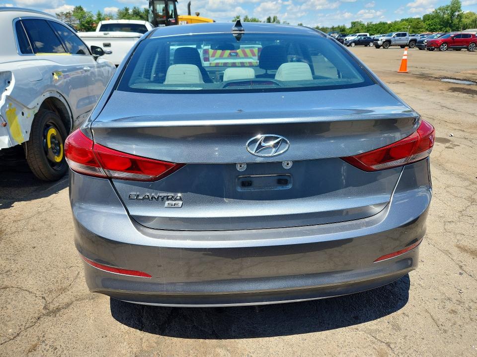 2017 Hyundai Elantra VIN KMHD74LF7HU371144 COPART salvage auction — VANDALISM, Ct - Cert Of Title-Salvage, sold $1,300 on 2026-07-28 (photo 6)