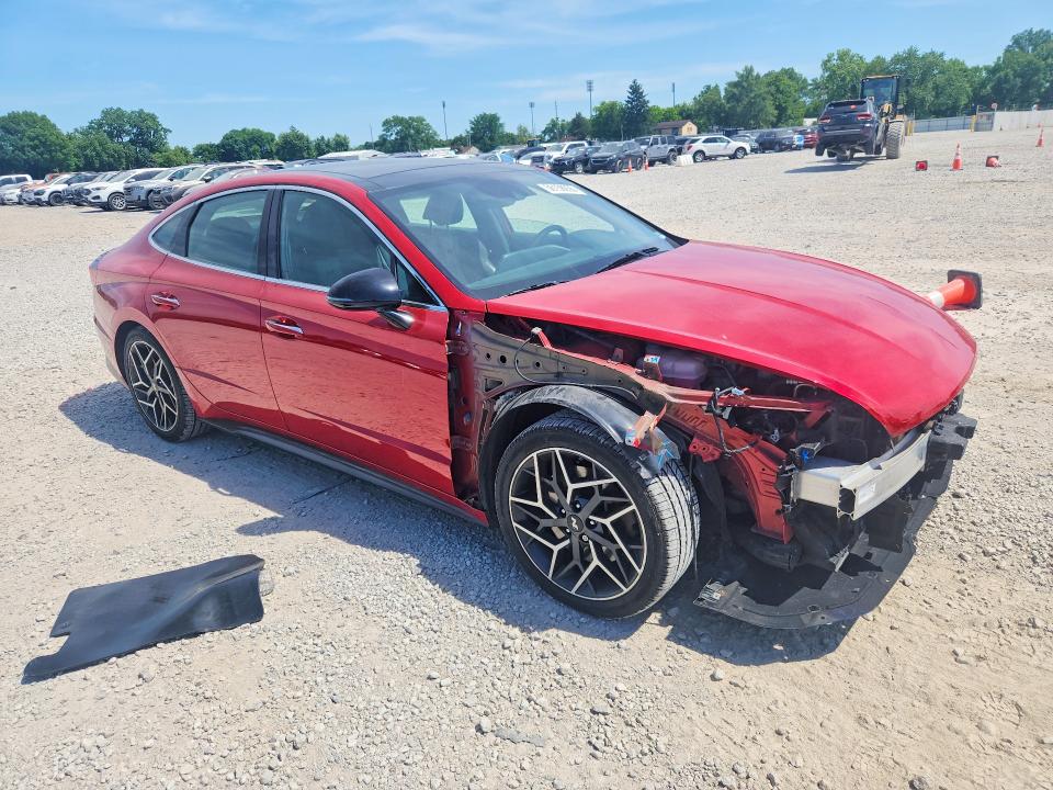 2021 Hyundai VIN 5NPEK4JC2MH105535 COPART salvage auction — FRONT END, Oh - Cert Of Title-Salvage, sold $6,100 on 2026-07-31 (photo 4)