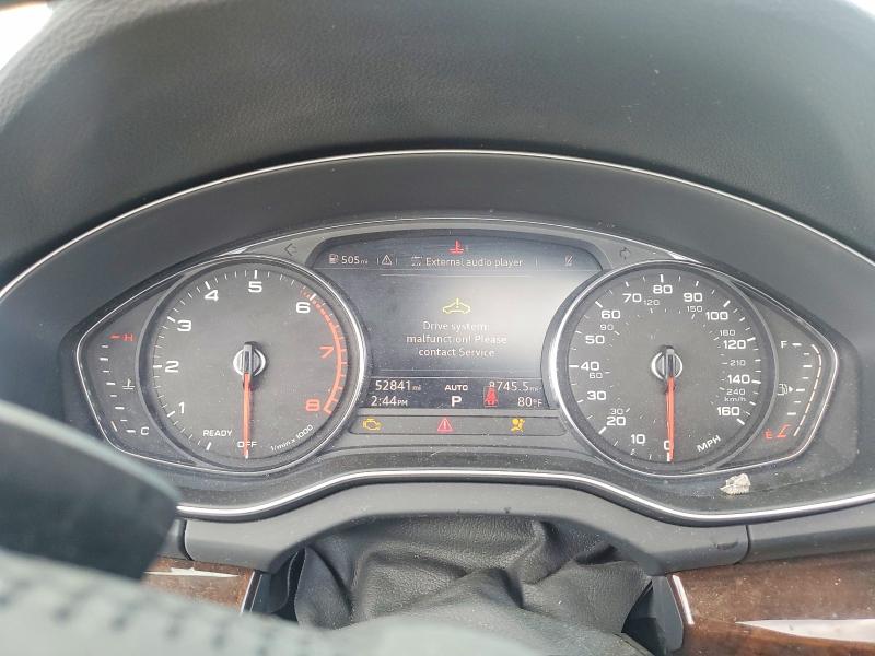 2019 Audi VIN WA1ANAFYXK2049507 COPART salvage auction — FRONT END, Pa - Certificate Of Salvage, sold $5,400 on 2026-07-02 (photo 9)