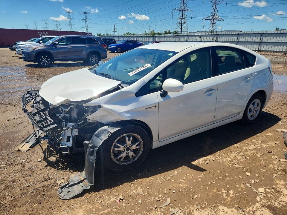 2011 Toyota Prius VIN JTDKN3DU5B0285774 COPART salvage auction — FRONT END, Il - Salvage Certificate, sold $1,150 on 2026-07-16 (photo 1)