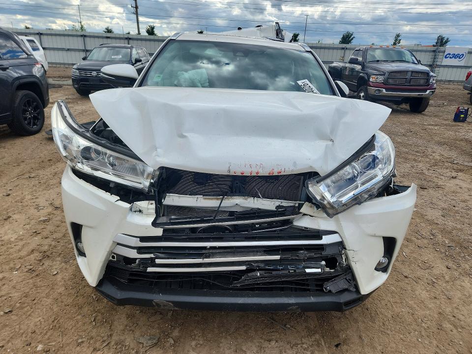2019 Toyota Highlander VIN 5TDJZRFH4KS722745 COPART salvage auction — REAR END, Il - Salvage Certificate, sold $4,550 on 2026-07-28 (photo 5)
