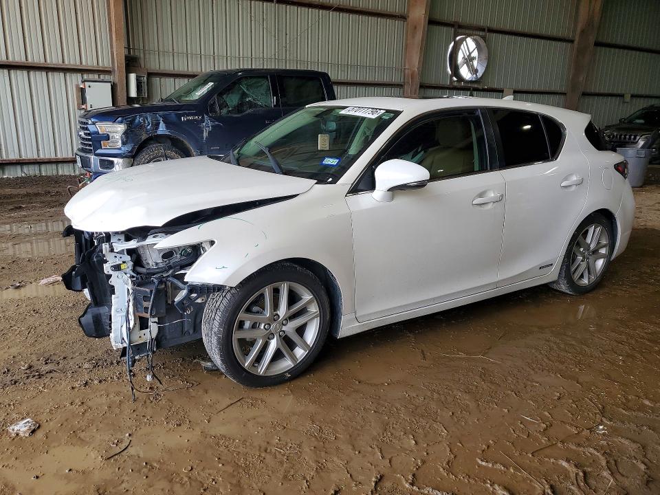 2015 Lexus Ct VIN JTHKD5BH0F2231408 COPART salvage auction — FRONT END, Tx - Salvage Vehicle Title, sold $3,750 on 2026-07-30 (photo 1)