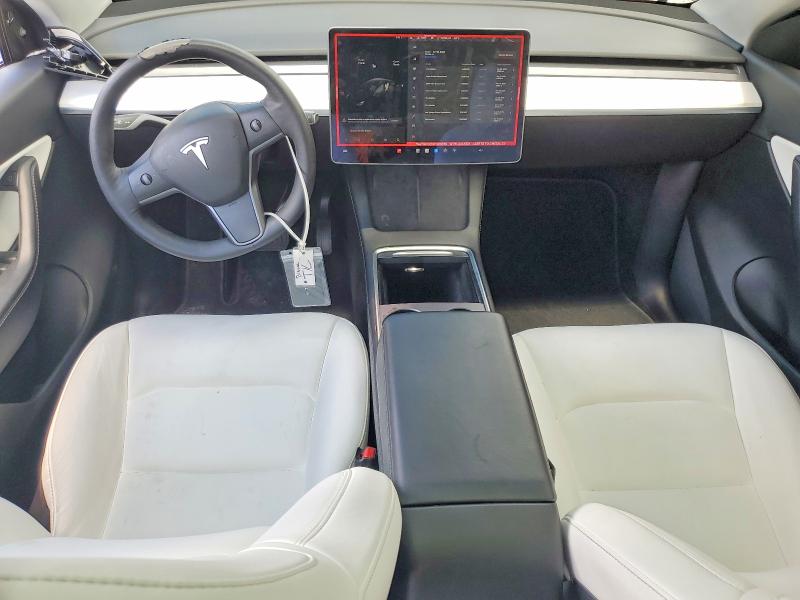 2022 Tesla Model y VIN 7SAYGDEE1NF323379 COPART salvage auction — FRONT END, Fl - Certificate Of Destruction, sold $9,800 on 2026-07-07 (photo 8)